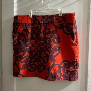 Patterned Short Skirt